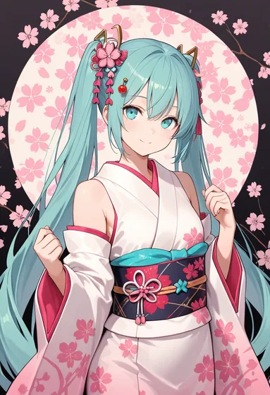 Miku in kimono