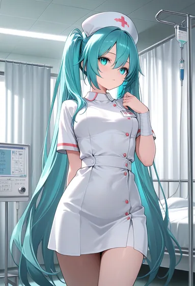 Miku in nurse outfit