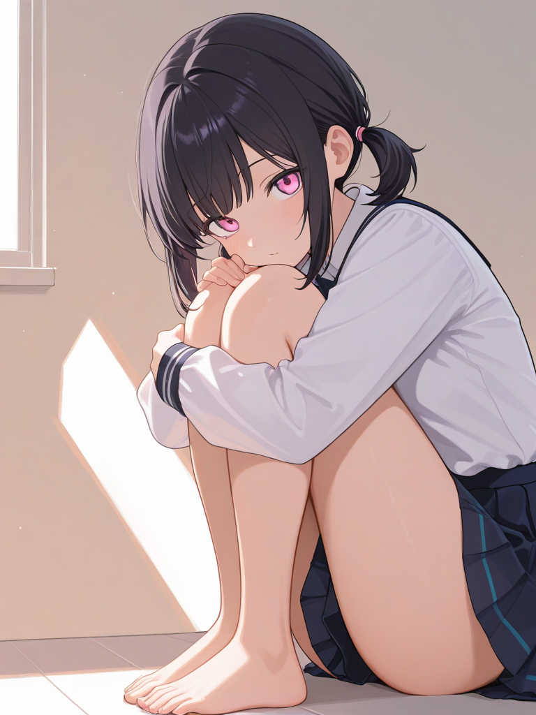 Bare Legs Girl (Kamizaki Hibana) — Original character card