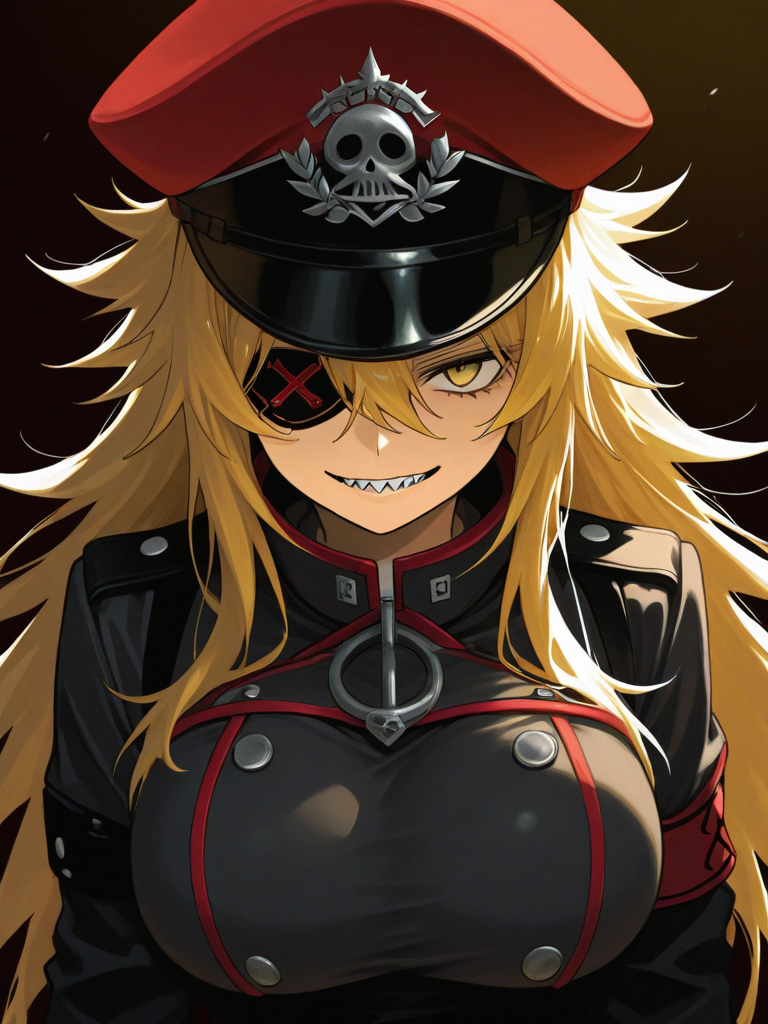 Black General — Zannen Onna-kanbu Black General-san character card