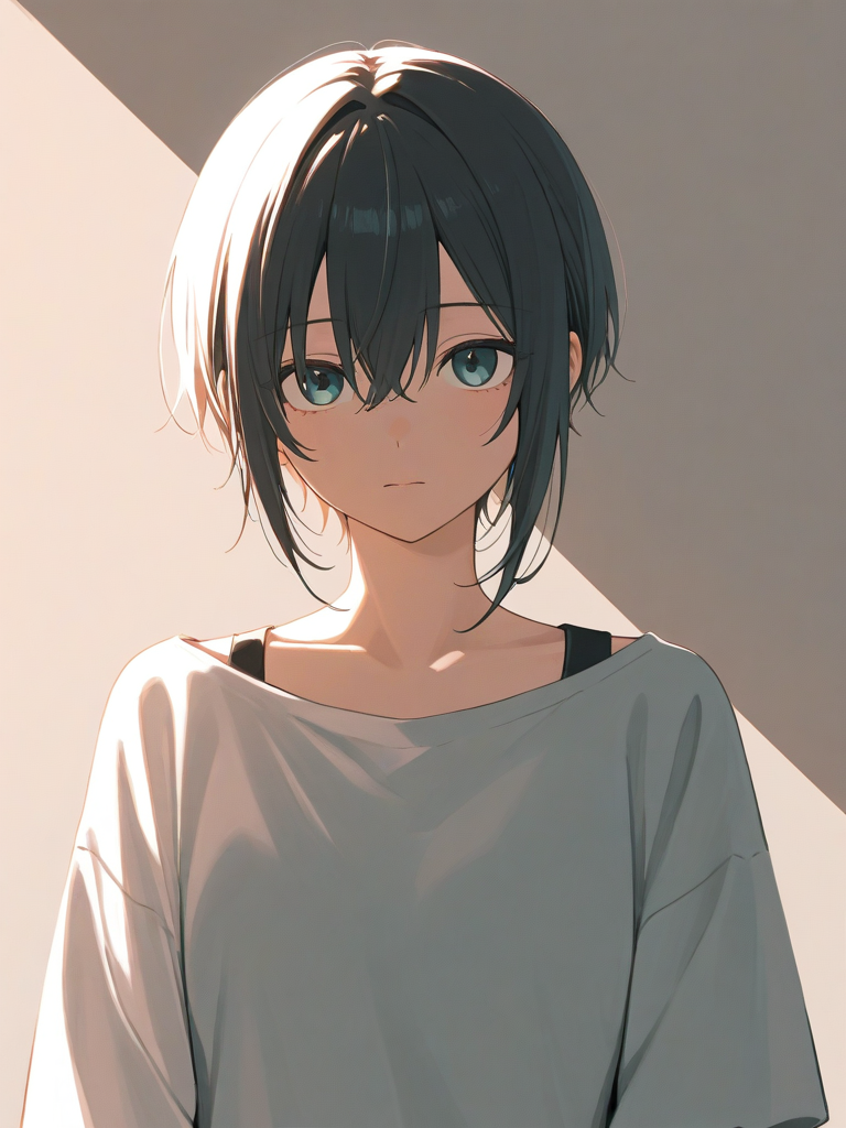 Brown Hair Girl (Nagioka) — Original character card
