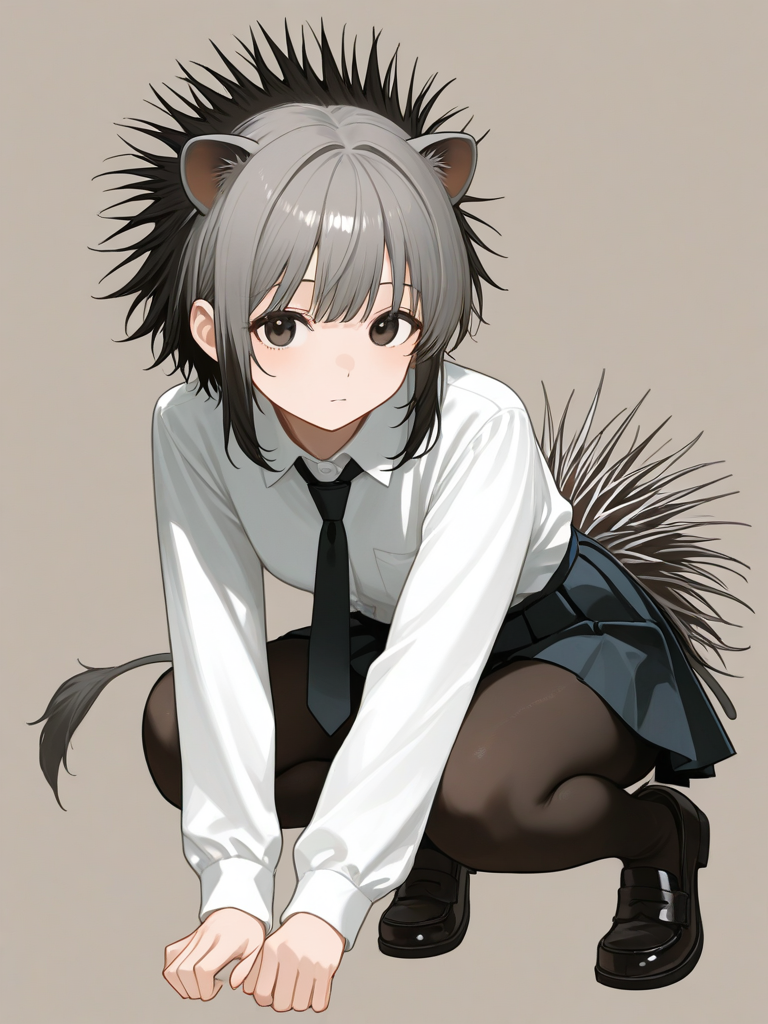 Crested Porcupine (Kemono Friends) — Kemono Friends character card