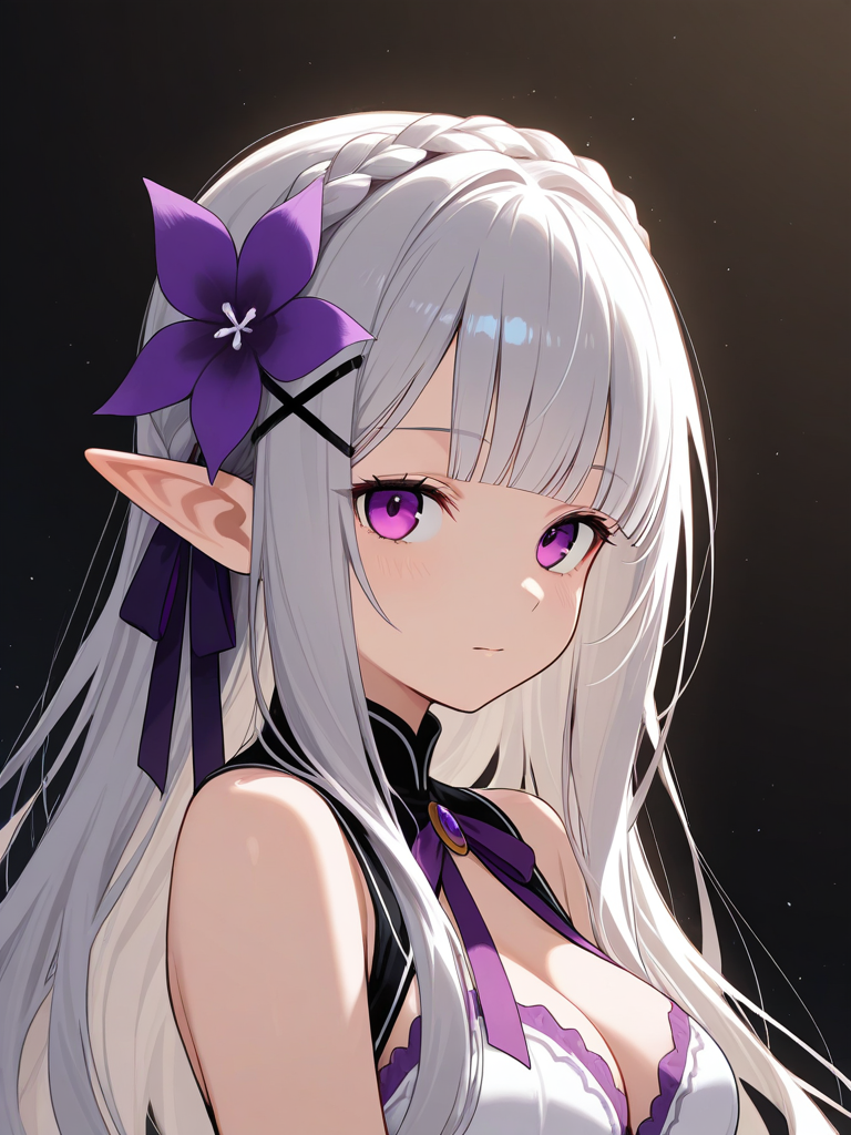 Emilia (Re:zero) — Re:zero Kara Hajimeru Isekai Seikatsu character card