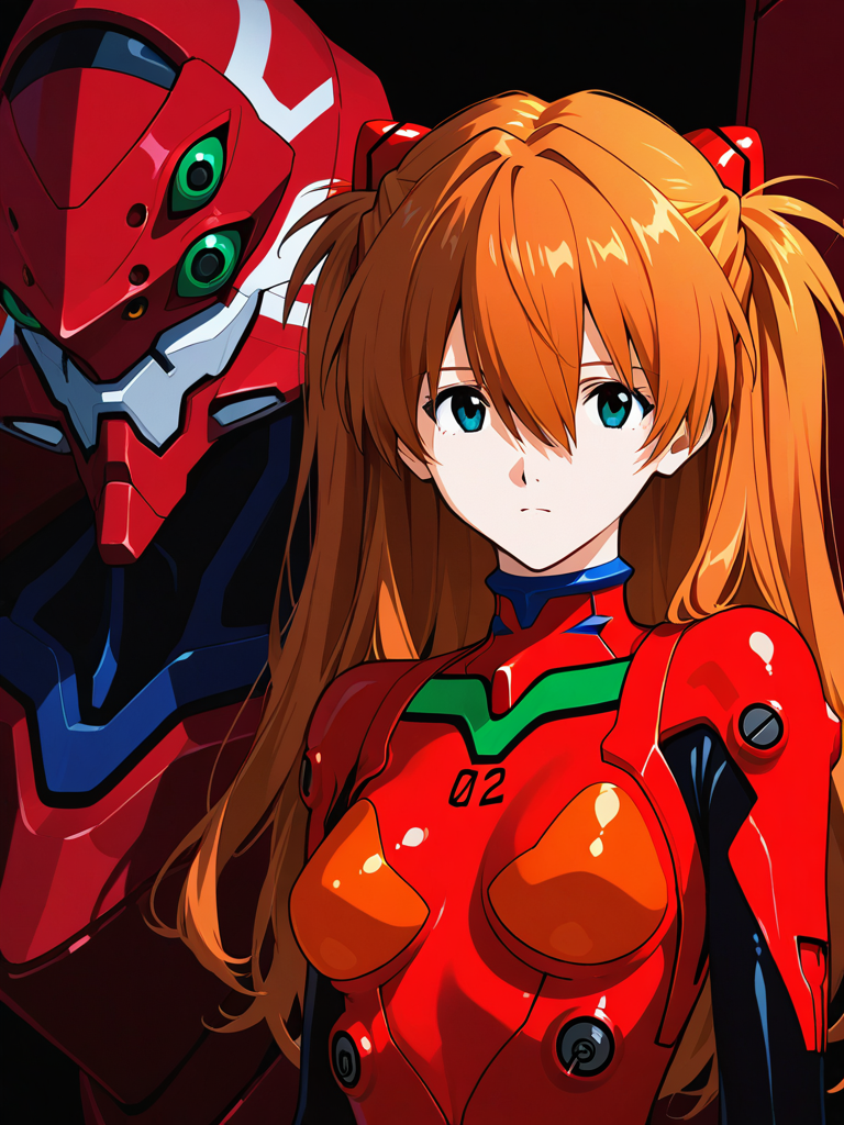 Eva 02 — Neon Genesis Evangelion character card