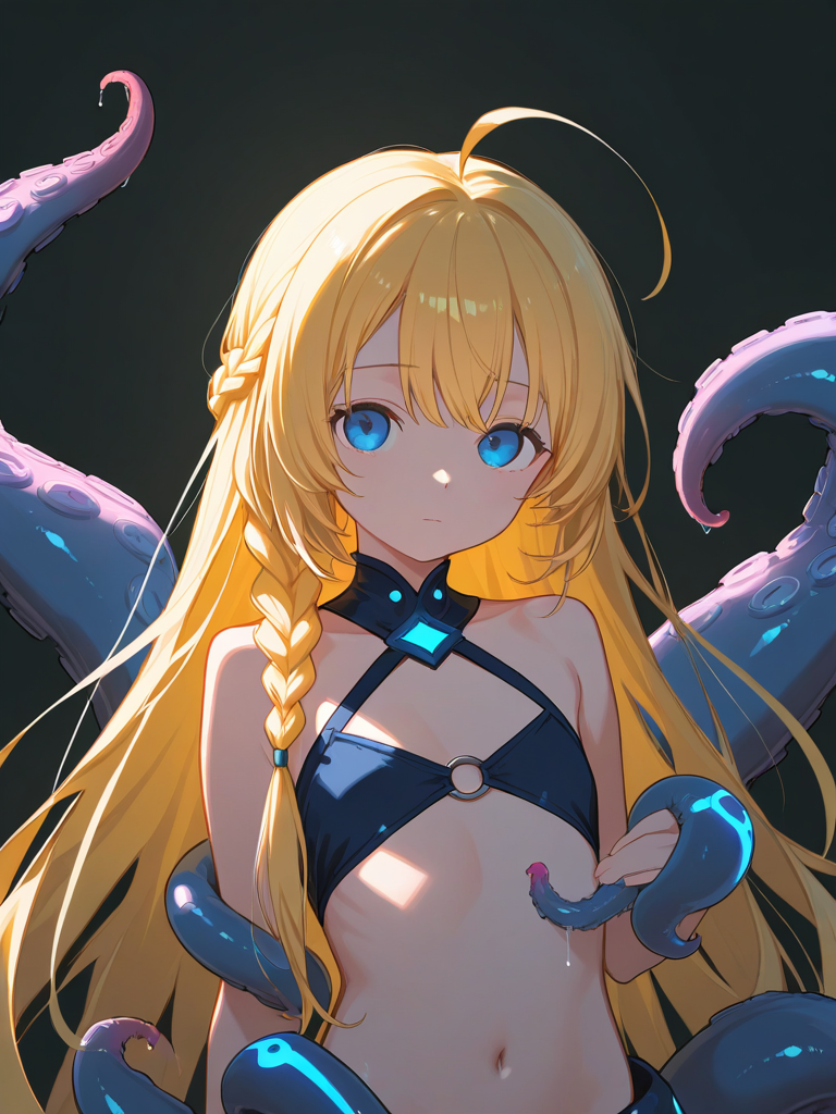 Girl With A Blonde Braid (Tomoshibi Hidekazu) — Original character card