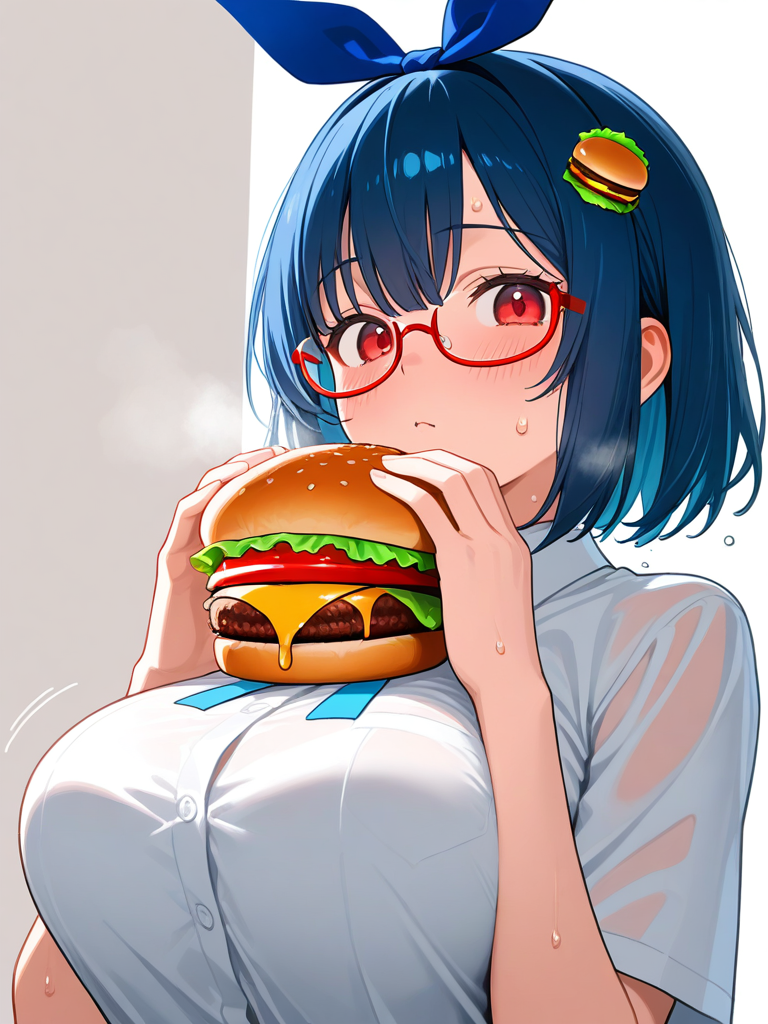Hamburger-chan (Hundredburger) — Original character card