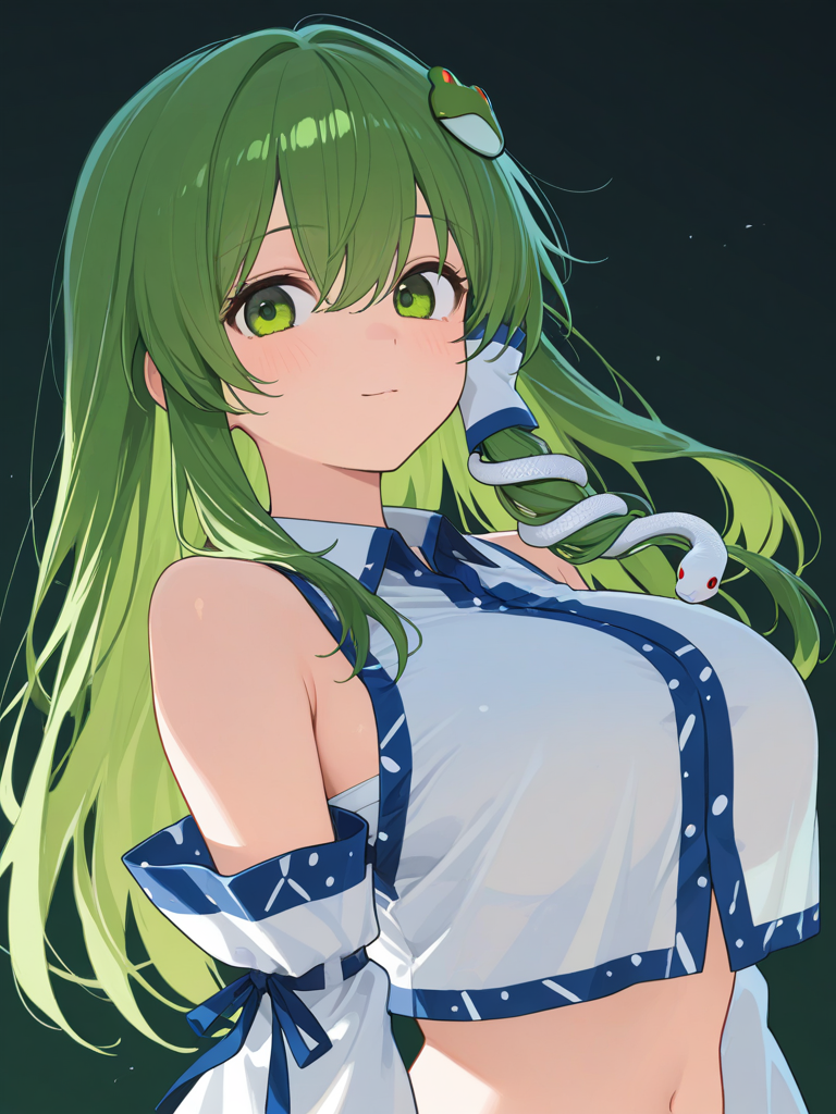 Kochiya Sanae — Touhou character card
