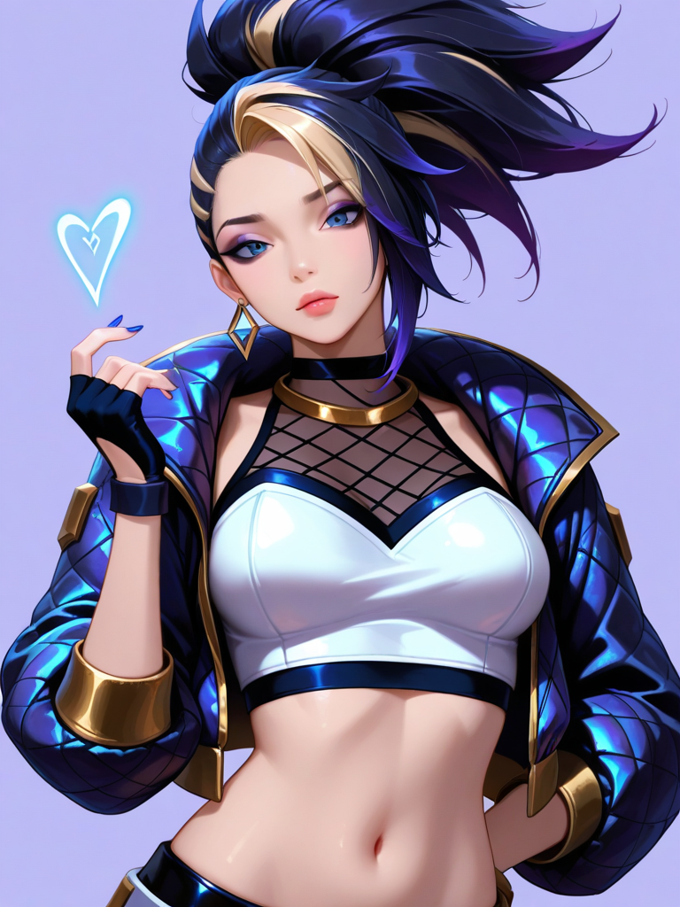 K/da All Out Akali — League Of Legends character card
