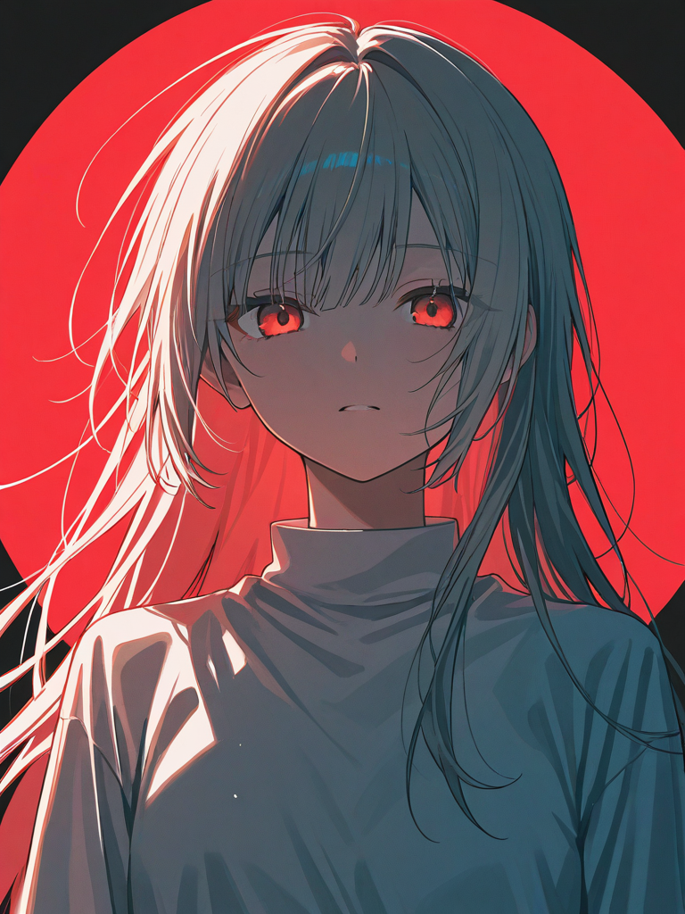 Long-haired Girl (Ishiyumi) — Original character card