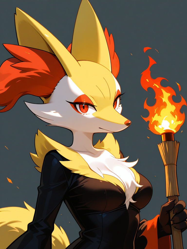 Mega Delphox — Pokemon character card