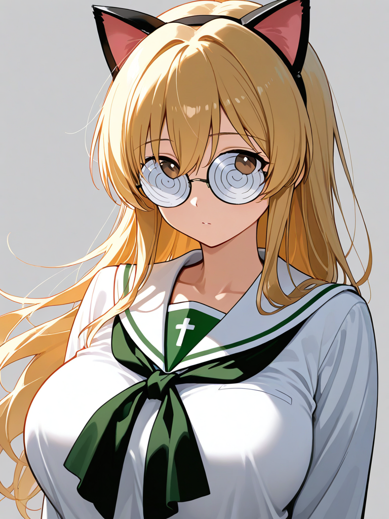 Nekonyaa (Girls Und Panzer) — Girls Und Panzer character card