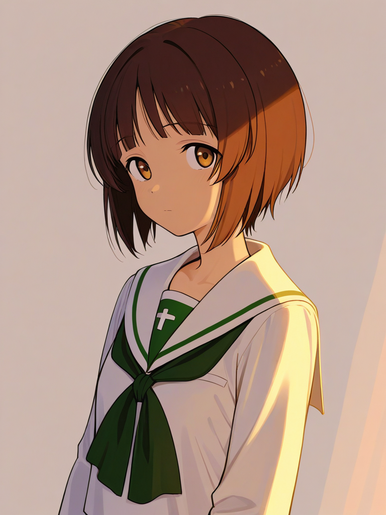 Nishizumi Miho — Girls Und Panzer character card