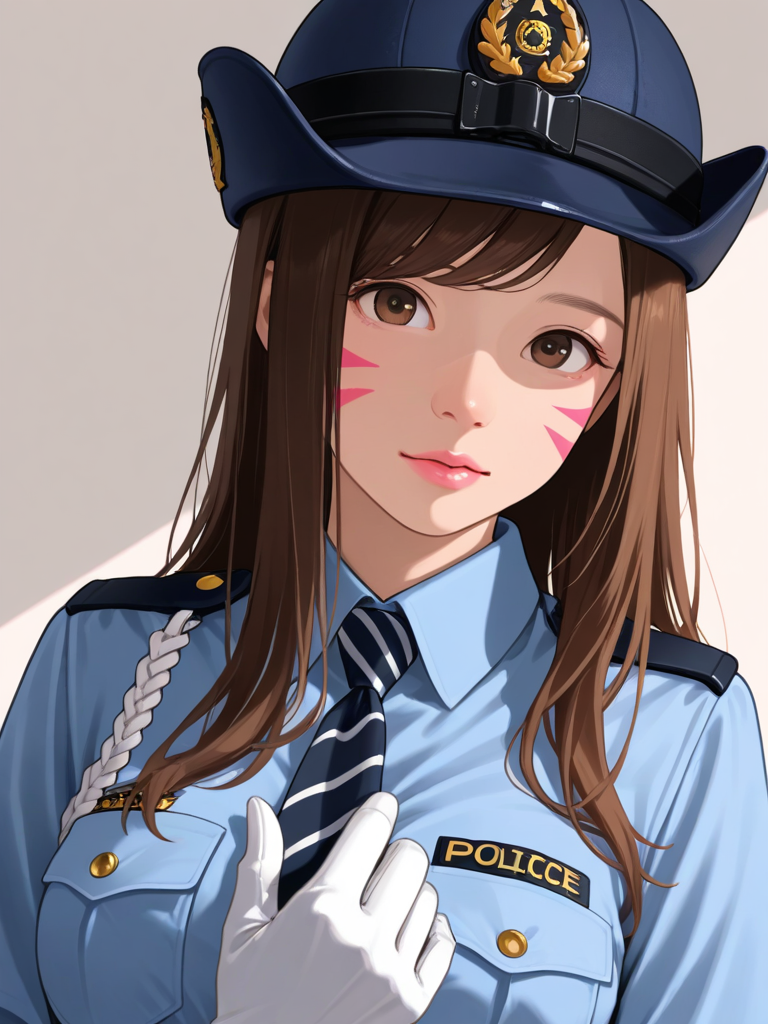 Officer D.va — Overwatch character card