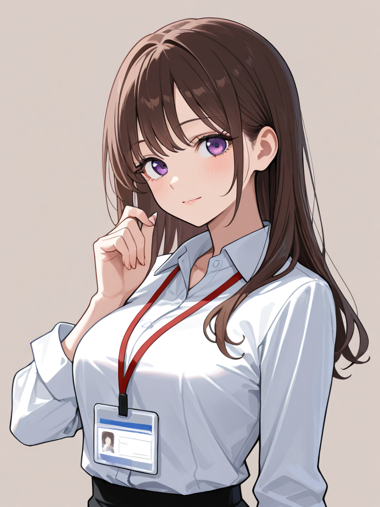 Receptionist Girl (Amagi Shino) — Original character card