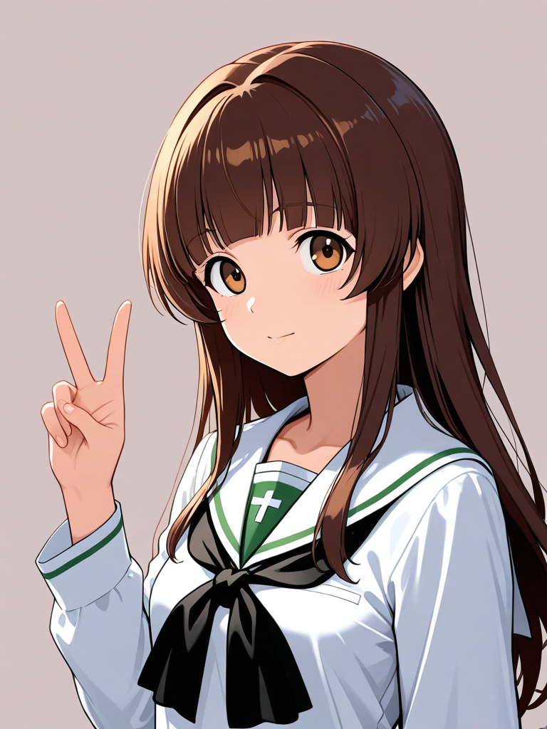 Saemonza (Girls Und Panzer) — Girls Und Panzer character card