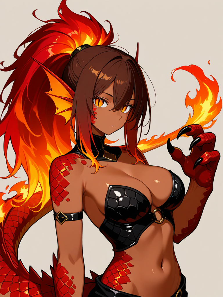 Salamander (Monster Girl Encyclopedia) — Monster Girl Encyclopedia character card
