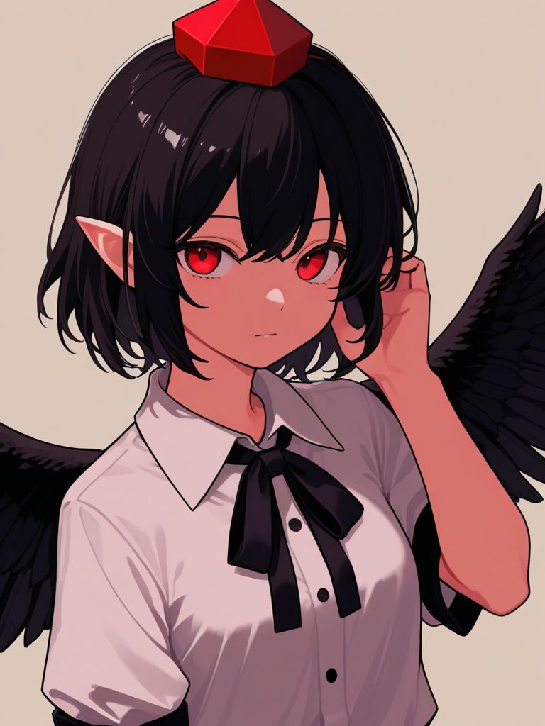 Shameimaru Aya — Touhou character card