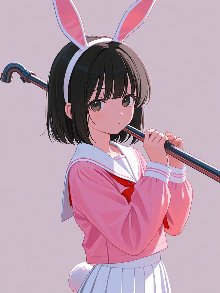 Shimizu Hinako (Pink Rabbit Costume) — Higurashi No Naku Koro Ni character card