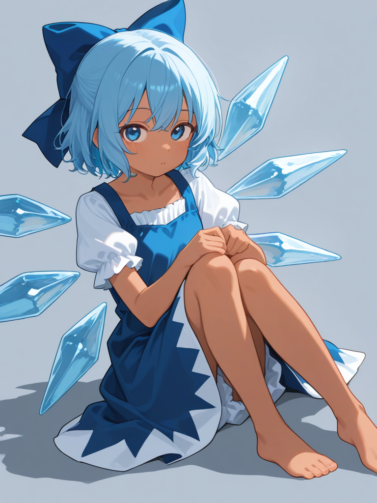 Tanned Cirno — Touhou character card