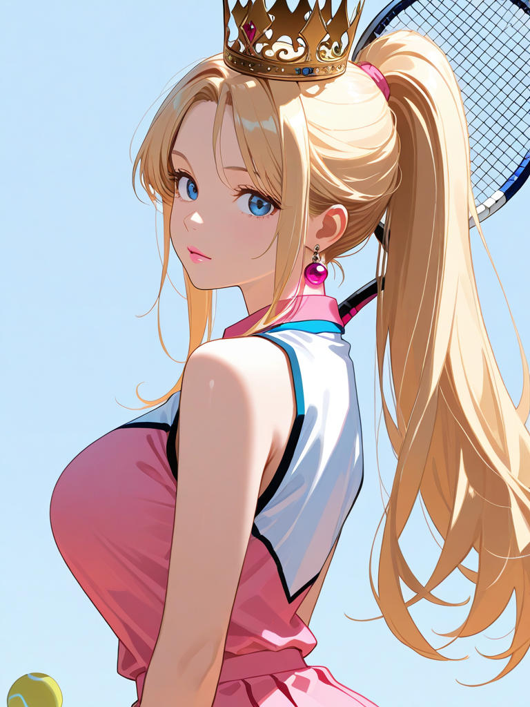 Tennis Peach — Mario (Series) character card