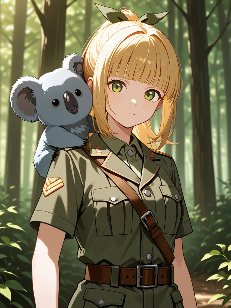 Wallaby (Girls Und Panzer) — Girls Und Panzer character card