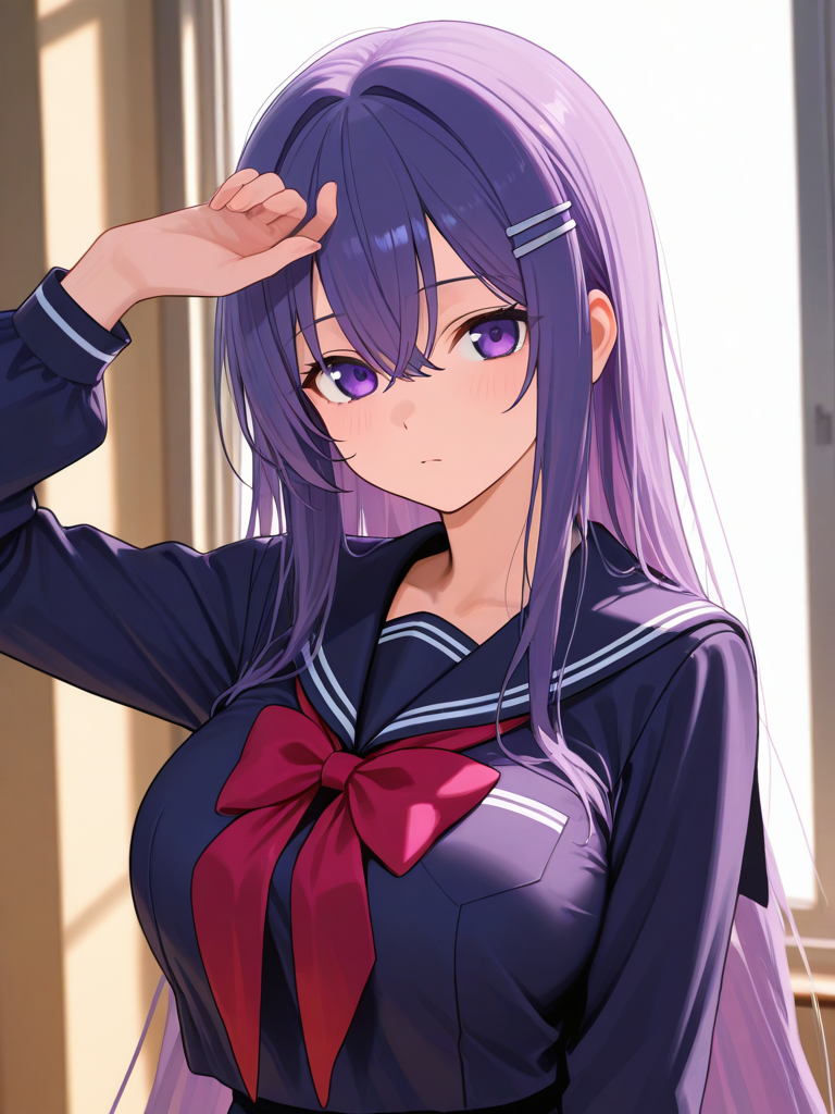 Yuri (Doki Doki Literature Club) — Doki Doki Literature Club character card